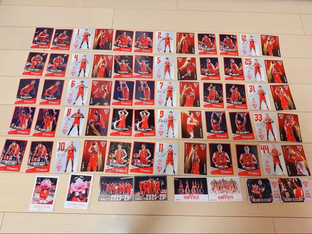 う*ん様 千葉ジェッツ　オフィシャルトレーディングカード25-26　68種セット う*ん様 千葉ジェッツ オフィシャルトレーディングカード25-26 68種