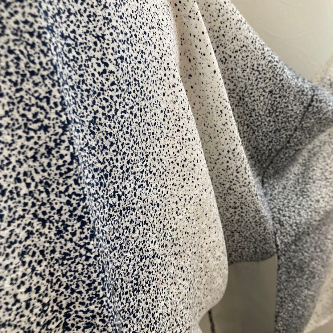 新品　小紋　粋なモダン　トールサイズ　点描グラデーション　細見え　仕立て上がり