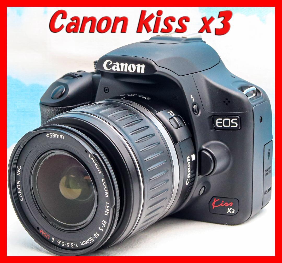動画もOK⭐️Canon Kiss X3⭐️一眼レフ 初めての方に⭐️スマホ