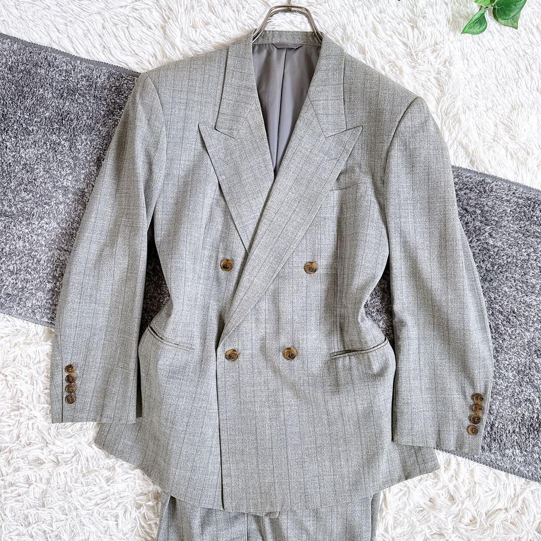 当時物 オールド ディオール セットアップ スーツ チェック柄 ダブル