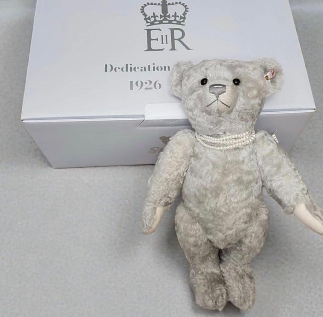 極美品】シュタイフ エリザベス女王 追悼限定 テディベア 箱付き