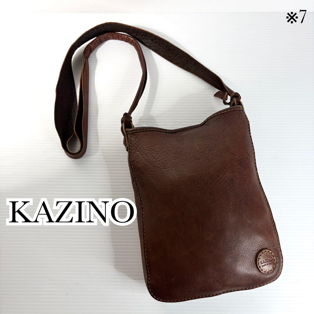 希少 入手困難 KAZINO カジノ ショルダーバッグ 総手縫い 鹿革 総手縫い 鹿革 ショルダーバッグ | 株式会社 KAZINO leather works