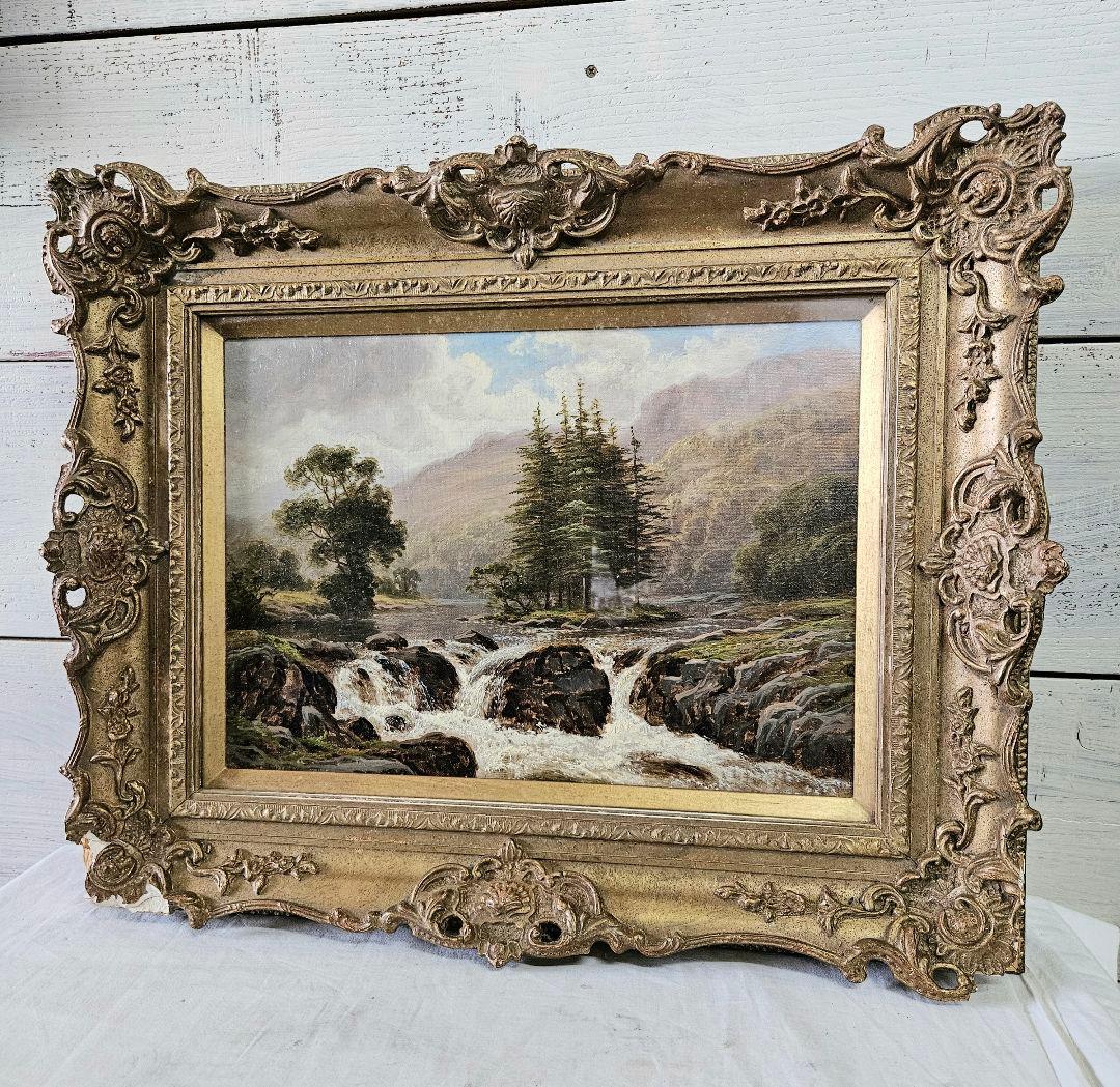 真作/勝己/牡丹図/横物/桐共太巻二重箱付/布袋屋掛軸HI-944の通販