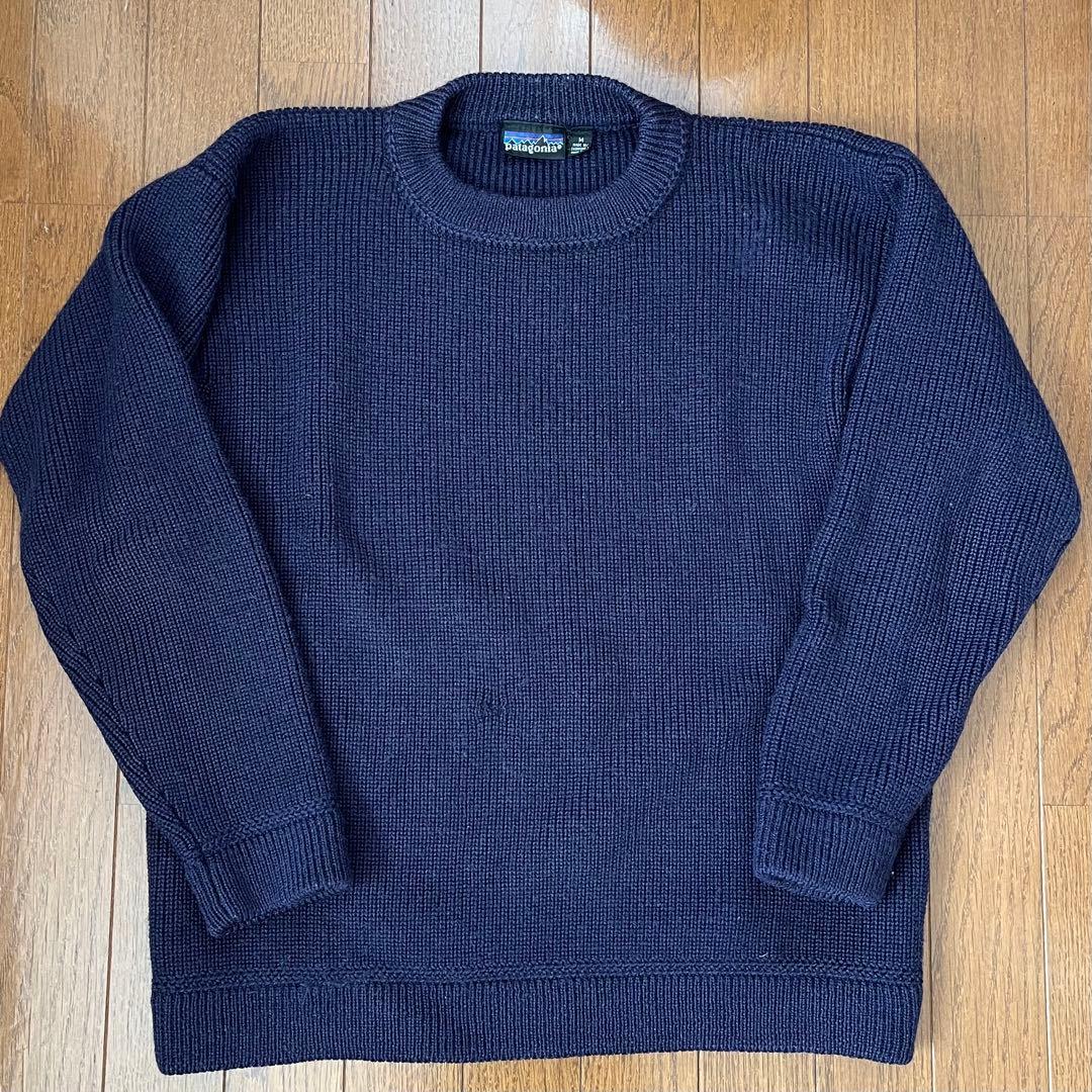 パタゴニア シャモニーガイドセーター サイズM 91年 ネイビー - メルカリ