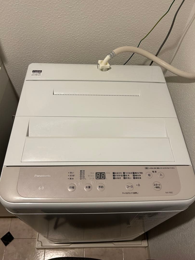 【美品】Panasonic 全自動洗濯機 6kg NA-F6B2 2023年製 パナソニック 全自動洗濯機 NA-F6B2をレビュー！クチコミ・評判をもと