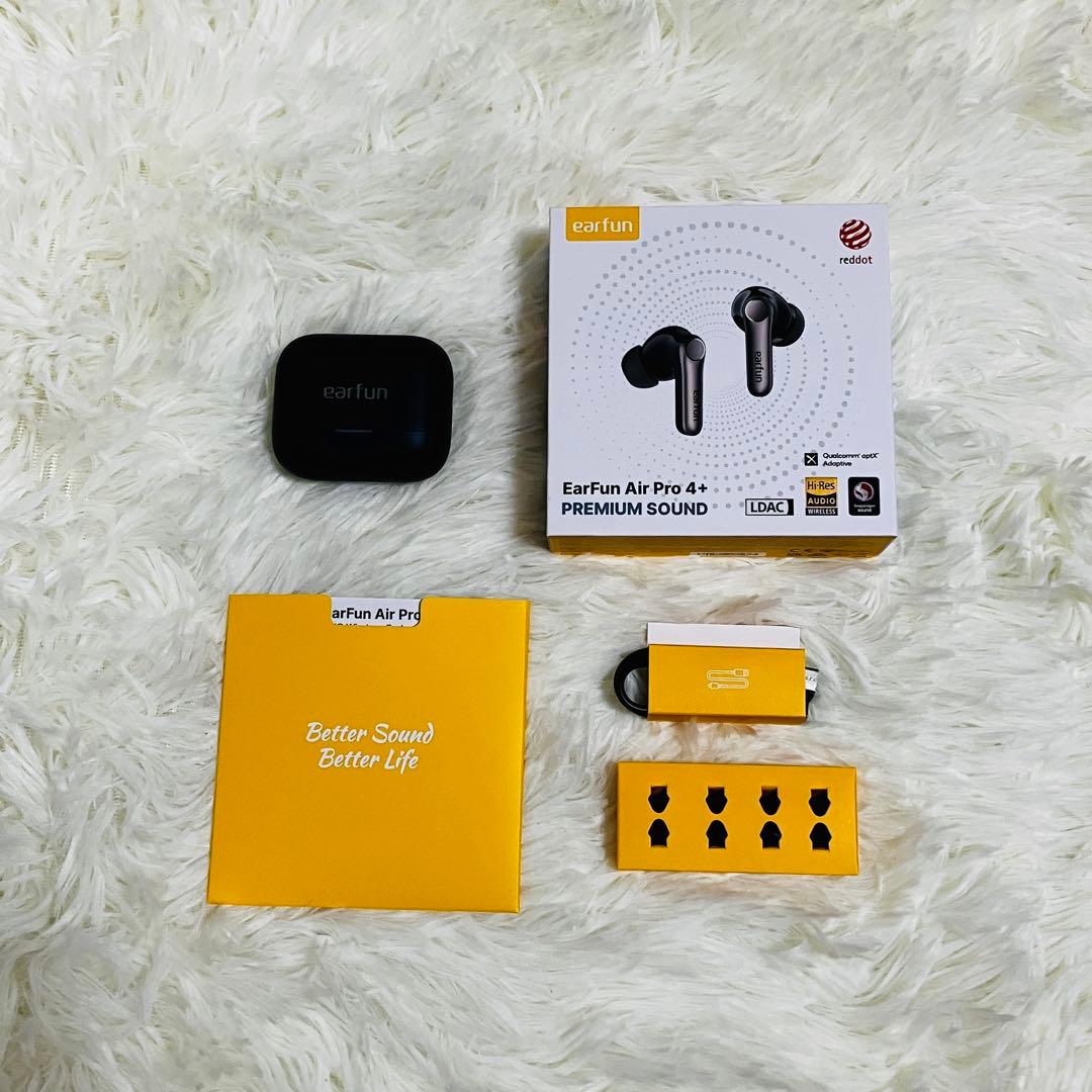 ✨極美品✨　EarFun Air Pro 4+ ワイヤレスイヤホン Amazon.com: EarFun Air Pro 4 Adaptive Hybrid Noise Canceling