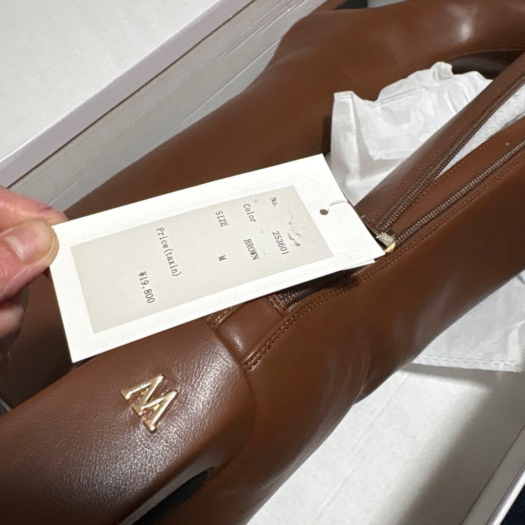 未使用品完売品MISTREASS ミストレアス ブラウンロングブーツ M - メルカリ