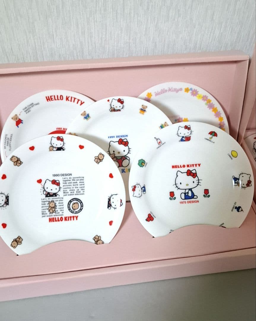 希少レア】25th 25周年 ハローキティ ケーキ皿&カップ 10点セット