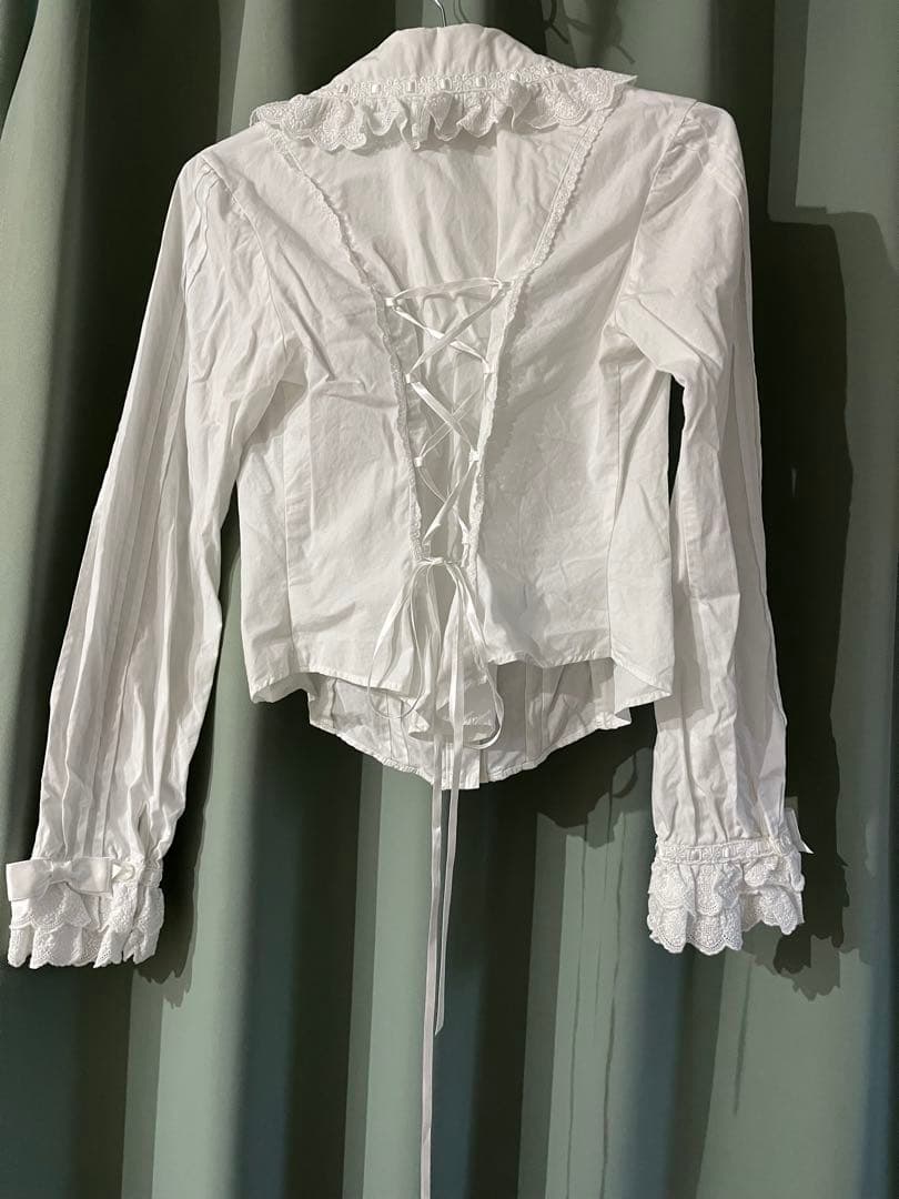 angelic pretty ホワイトフリルシャツ 長袖