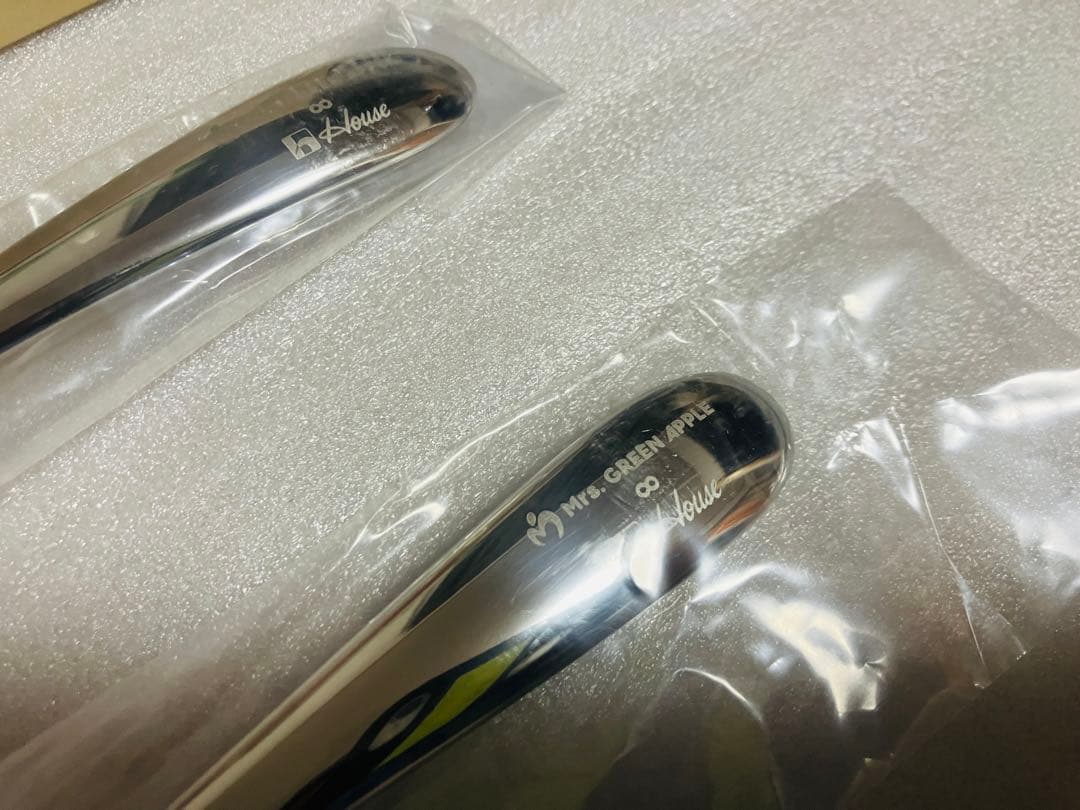 新品未使用】ミセスグリーンアップル ロゴ入り カレースプーンセット