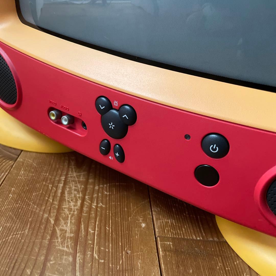 ディズニー 14型ブラウン管テレビ ミッキーマウス レトロ 当時もの