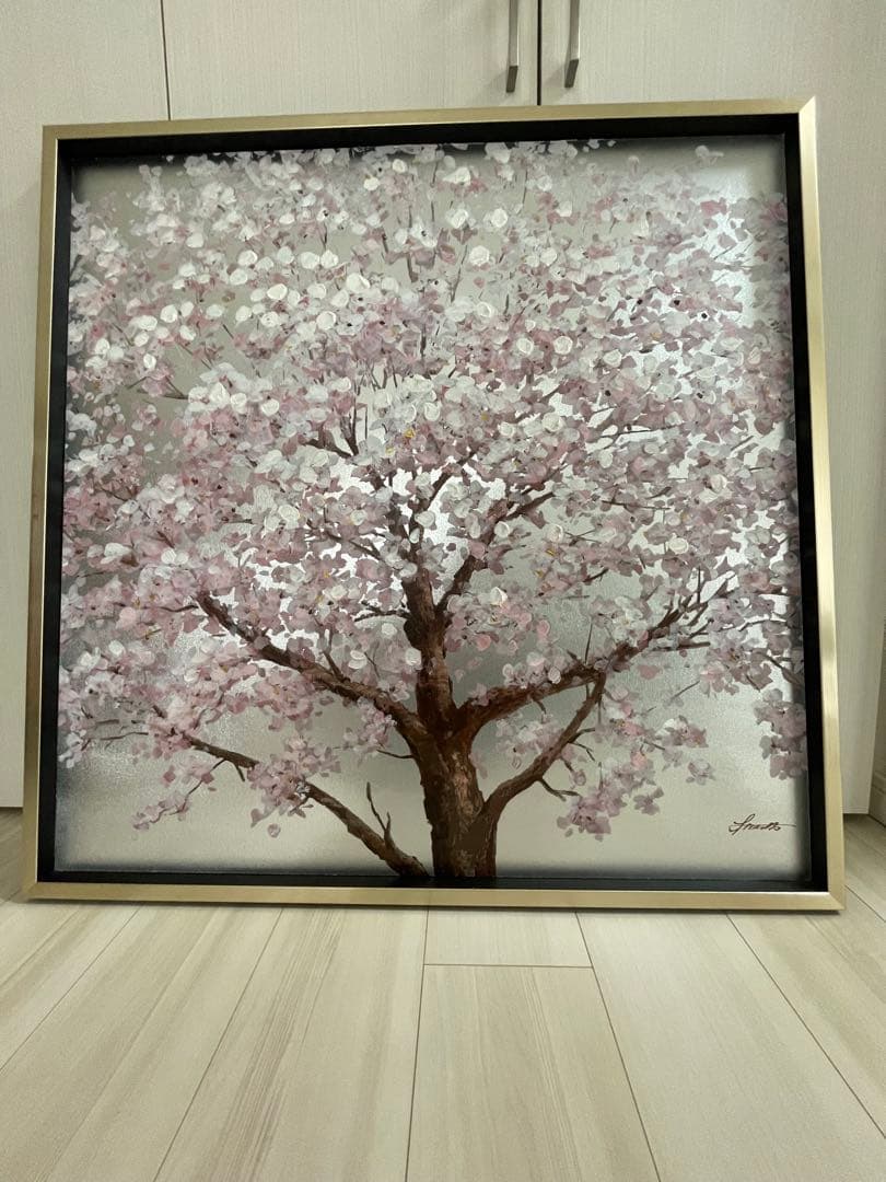 オイルペイントアート / シルバーサクラ (ユーパワー) オイルペイントアート「シルバー サクラ」 | ユーパワー オンライン