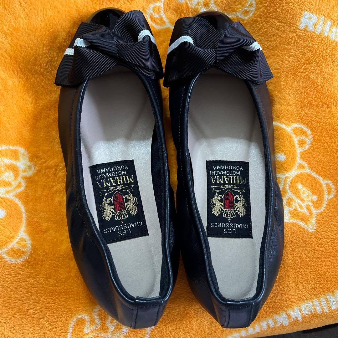 ミハマパンプス、ブラック22cm フラットシューズ （パンプス）｜MIHAMA / ミハマ ファッション通販