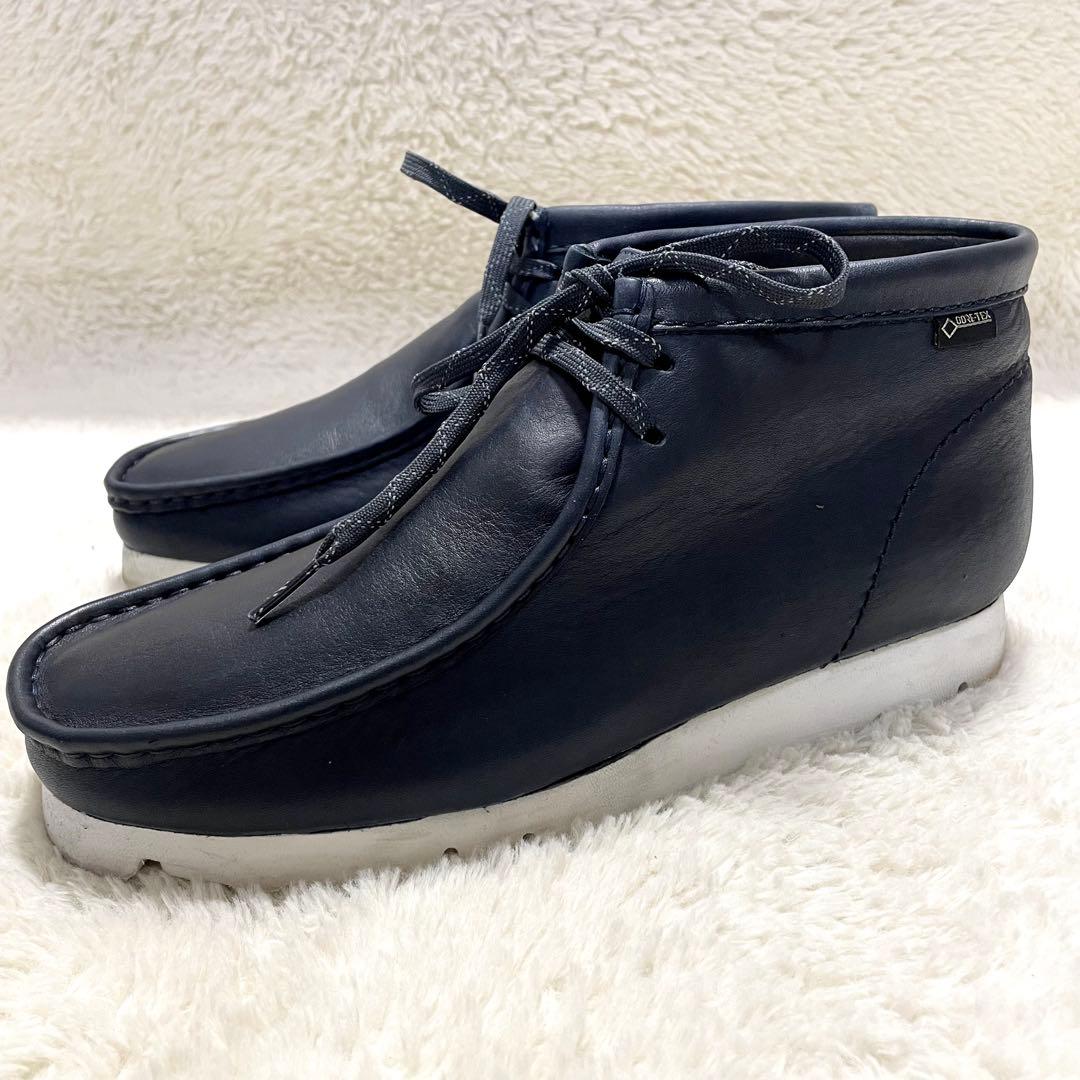 Clarks クラークス ワラビー 21621 ゴアテックス GTX ネイビー - メルカリ