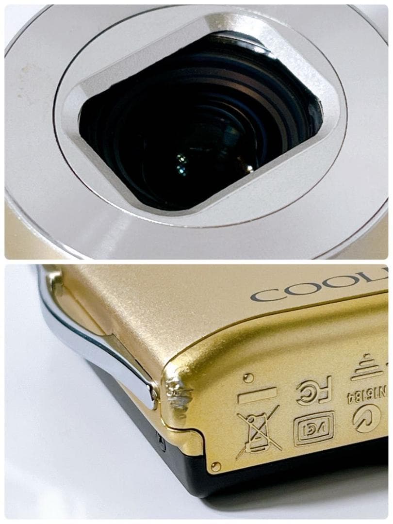 Nikon ニコン COOLPIX S3300 ゴールド デジタルカメラ 大人気 - メルカリ