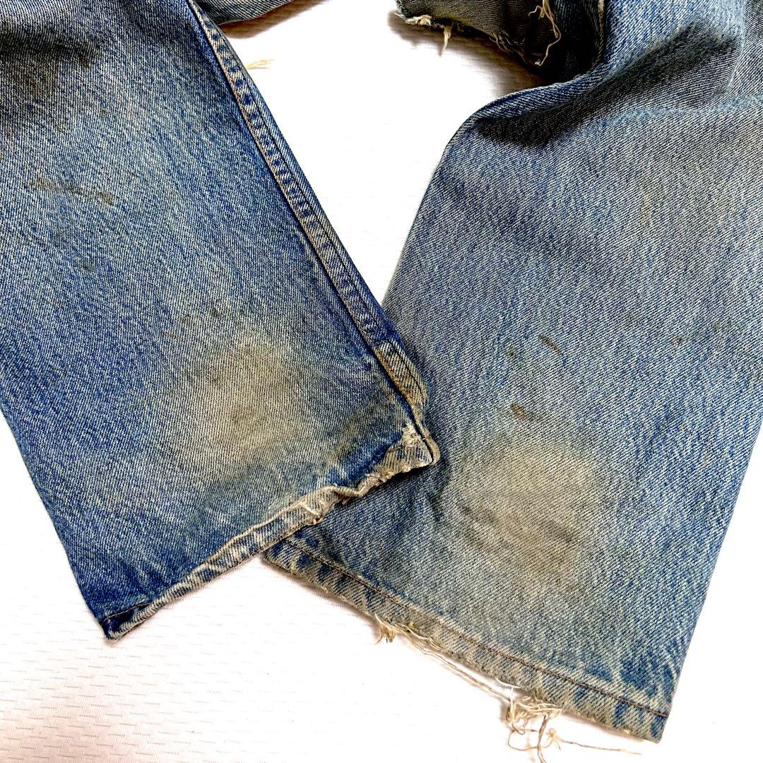 90s ビンテージ Levis 501 xx 黒文字 ダメージ グランジ - メルカリ