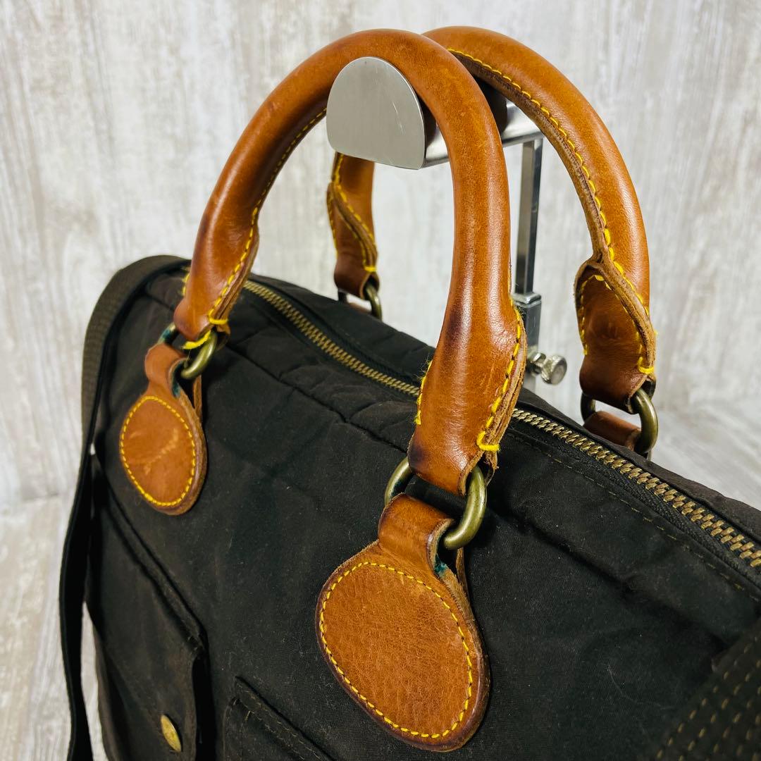 希少】RRLダブルアールエル ワックスドキャンバス ブリーフケース