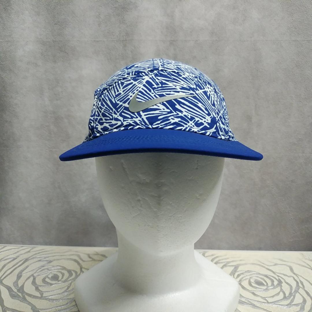 nike キャップ AW84 総柄 青系 ナイキ 帽子 DRI-FIT - メルカリ
