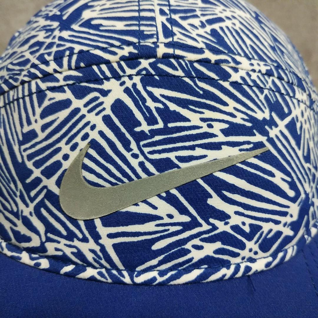 nike キャップ AW84 総柄 青系 ナイキ 帽子 DRI-FIT - メルカリ