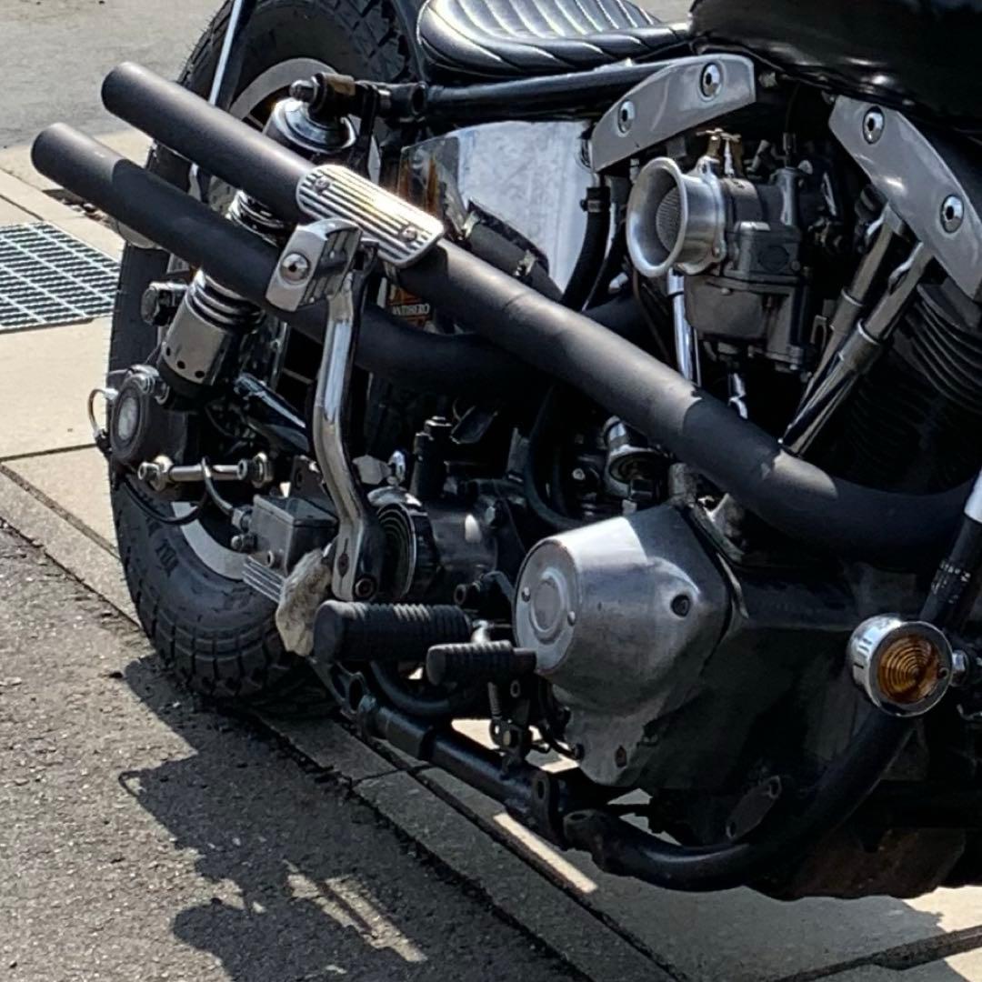 ショベル マフラー ショットガン ハイパイプ 4速フレーム - メルカリ