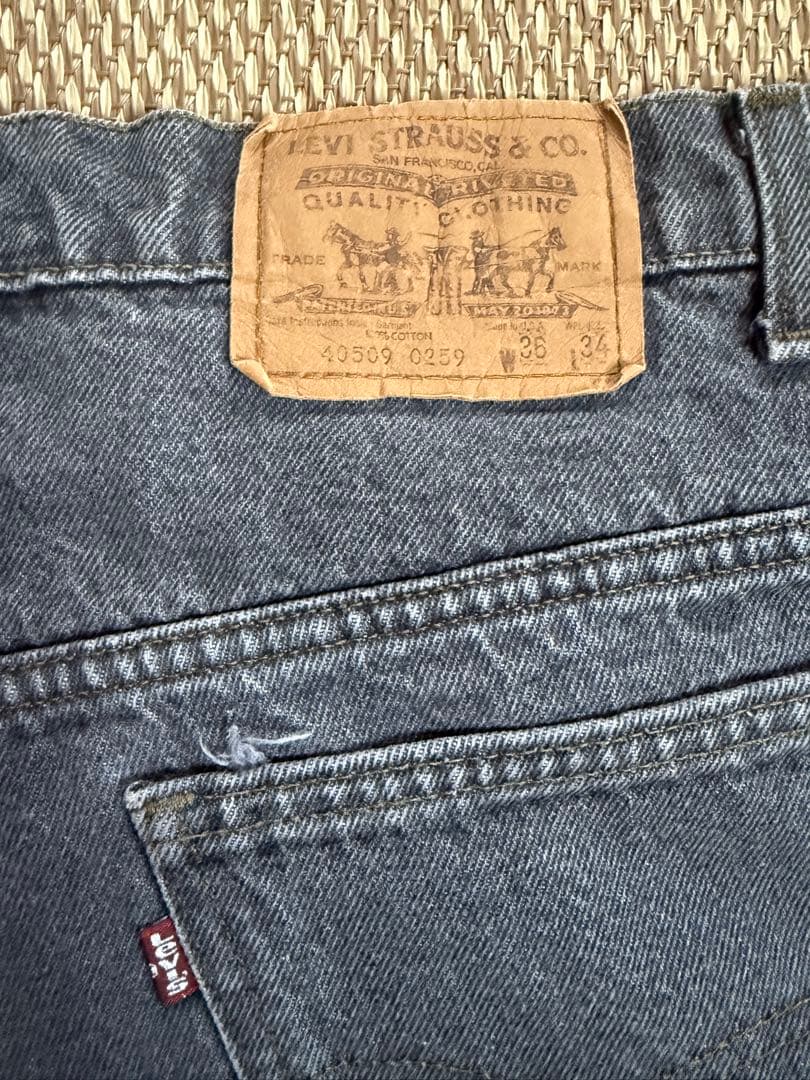 80s Levi's 40509-0259 ブラック 先染め usa w36 - メルカリ