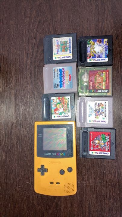 ゲームボーイカラー　本体イエロー　とソフト ゲームボーイ - ゲームボーイ カラー イエロー(ソフト きかんしゃ