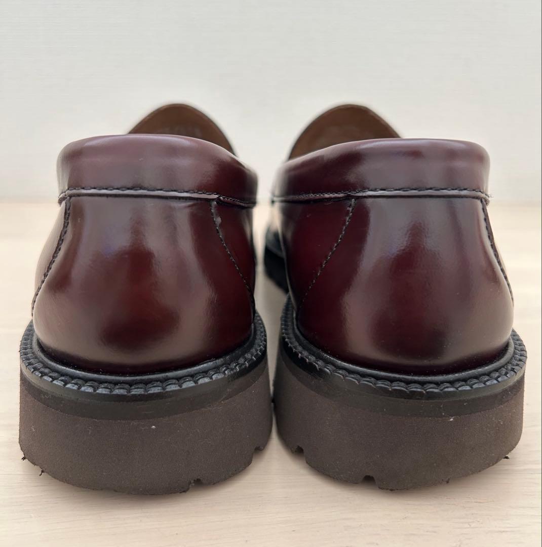 「美品」G.H.BASS バーガンディ レザー ローファー 25.5〜26.0㎝