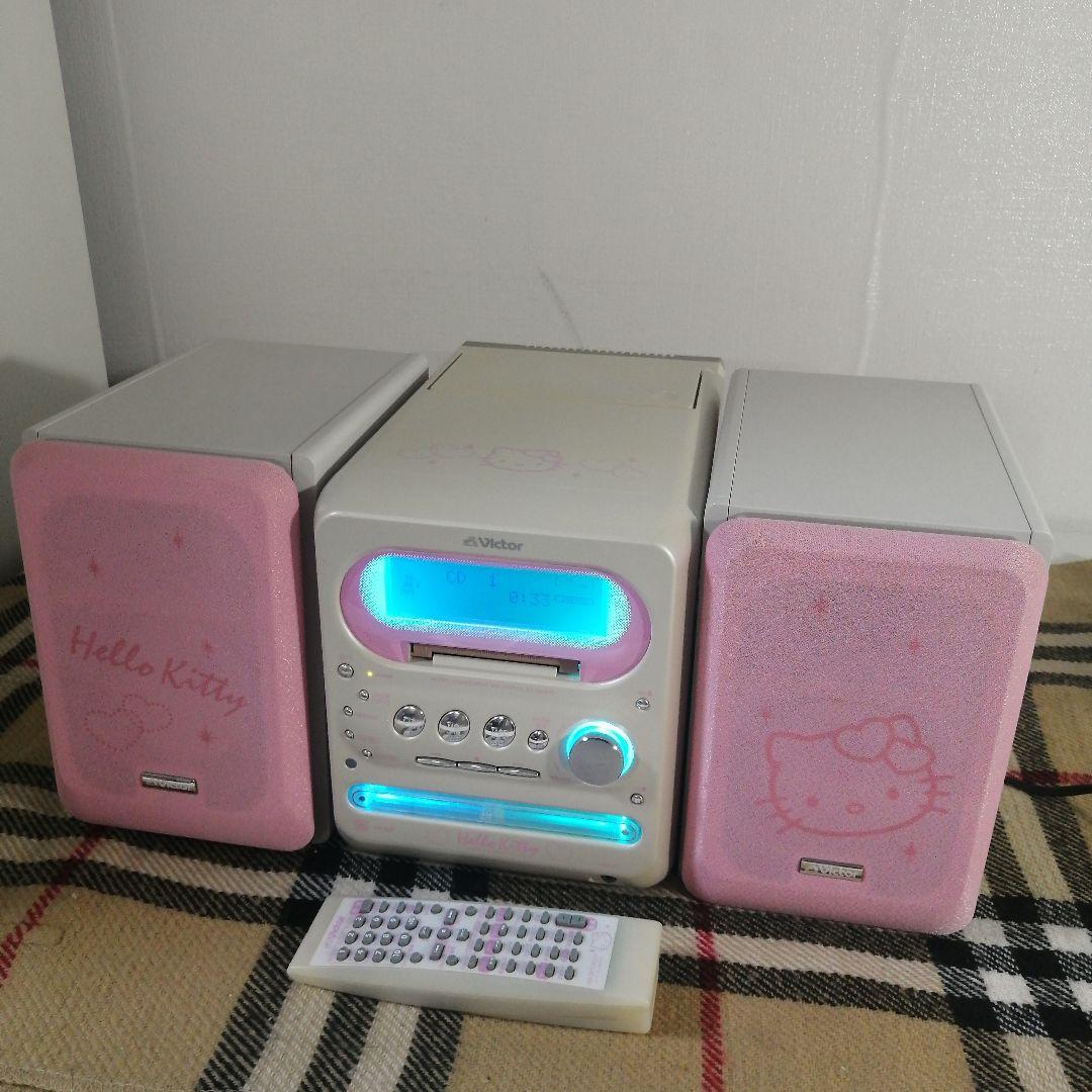 Victor Hello Kitty CDプレーヤーコンポ CA-KTUXQ10 - メルカリ