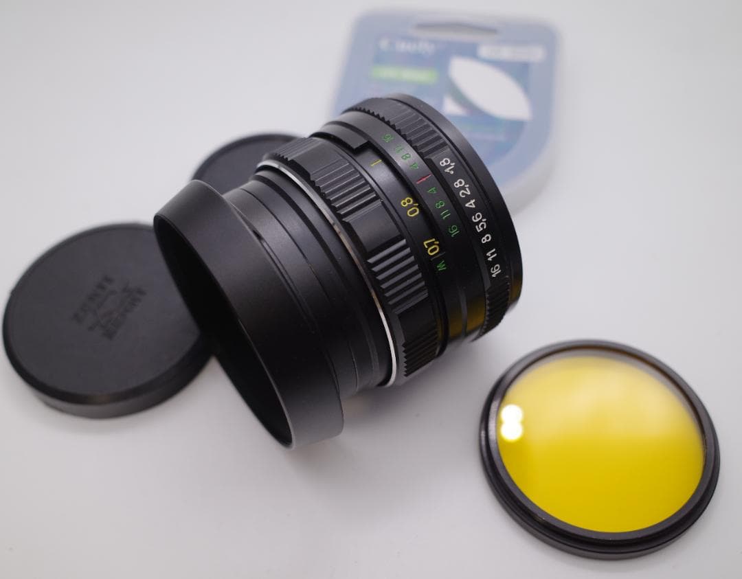 78　新品同様　希少ヘリオス　77M-4　ぐるぐるボケレンズ　　M42 ぐるぐるボケ＆逆光耐性なさすぎ クセ強め MCヘリオス77M-4 50/1.8 M42