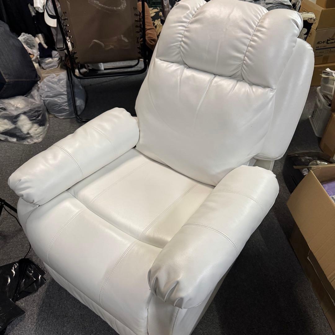 る*〜様 手動ラウンジチェア SHIFFON Jr-S ホワイト ステージ付き 手動ラウンジチェア SHIFFON Jr-S （シフォンジュニア エス）ホワイト