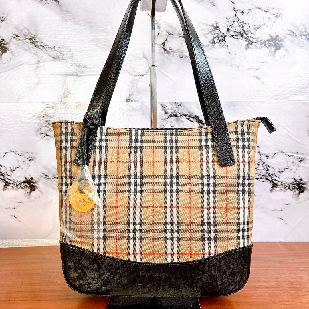 Burberry ノバチェック トートバッグ ワンショルダーバッグ ロゴ金具