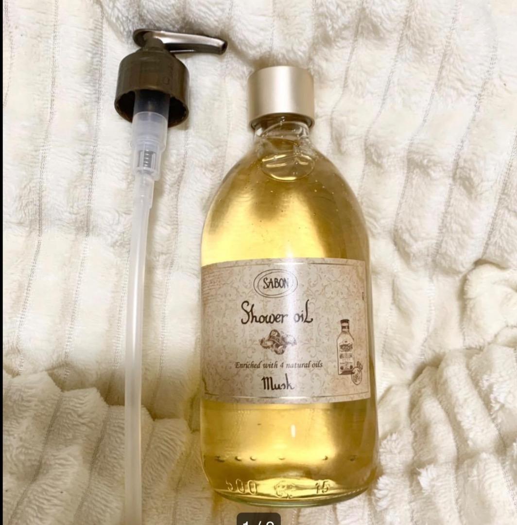 新品未開封*SABON シャワーオイル 500ml Musk ムスク*ポンプ付き