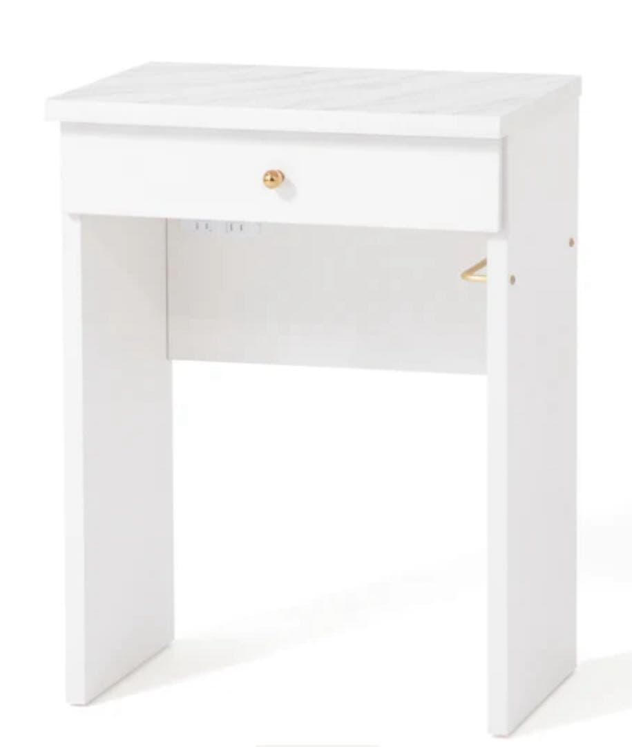 りんりん　ドレッサー&ミラー ニトリ（NITORI） 一面鏡ドレッサー(DR-008 WW/MBR) 鏡台 ミラー