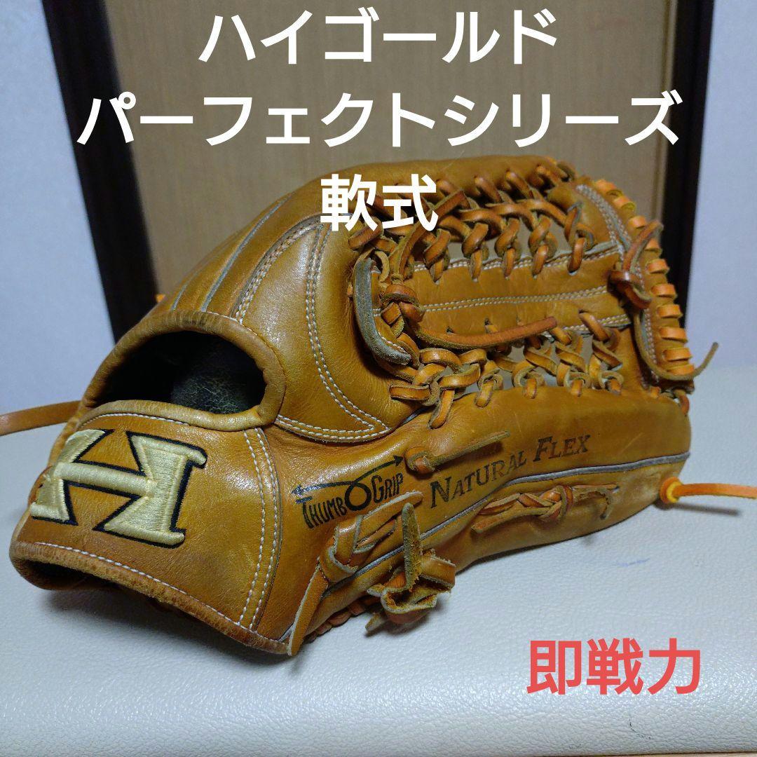 ハイゴールド Hi-Gold Perfectシリーズ　一般軟式用グローブ即戦力 ハイゴールド 己極 軟式用 内野手用 グローブ HI-GOLD バスケット
