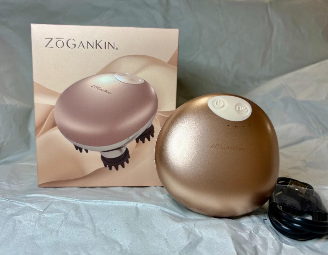 ZOgankin 美顔器 ゴールド USBケーブル付き ZOGANKIN®︎ ゾーガンキンスカルプ EMS付 美顔器 – SOLVE beauty