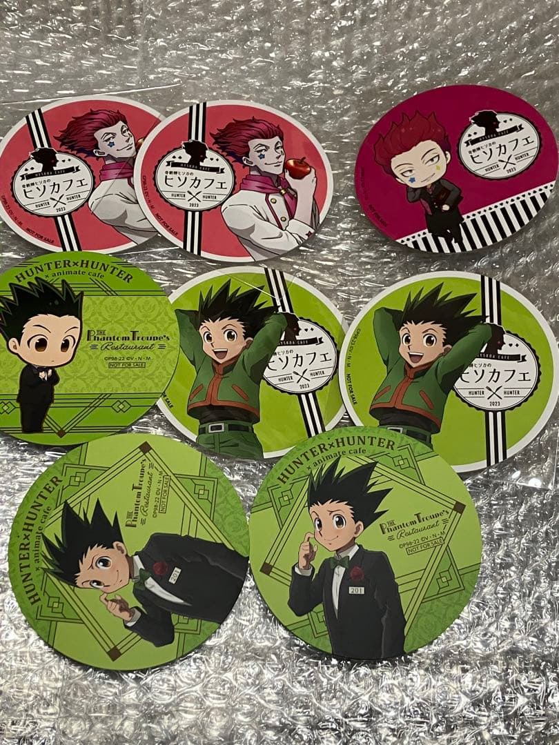 HUNTER×HUNTER ハンターハンター コースター ヒソカ ゴン 8点 - メルカリ