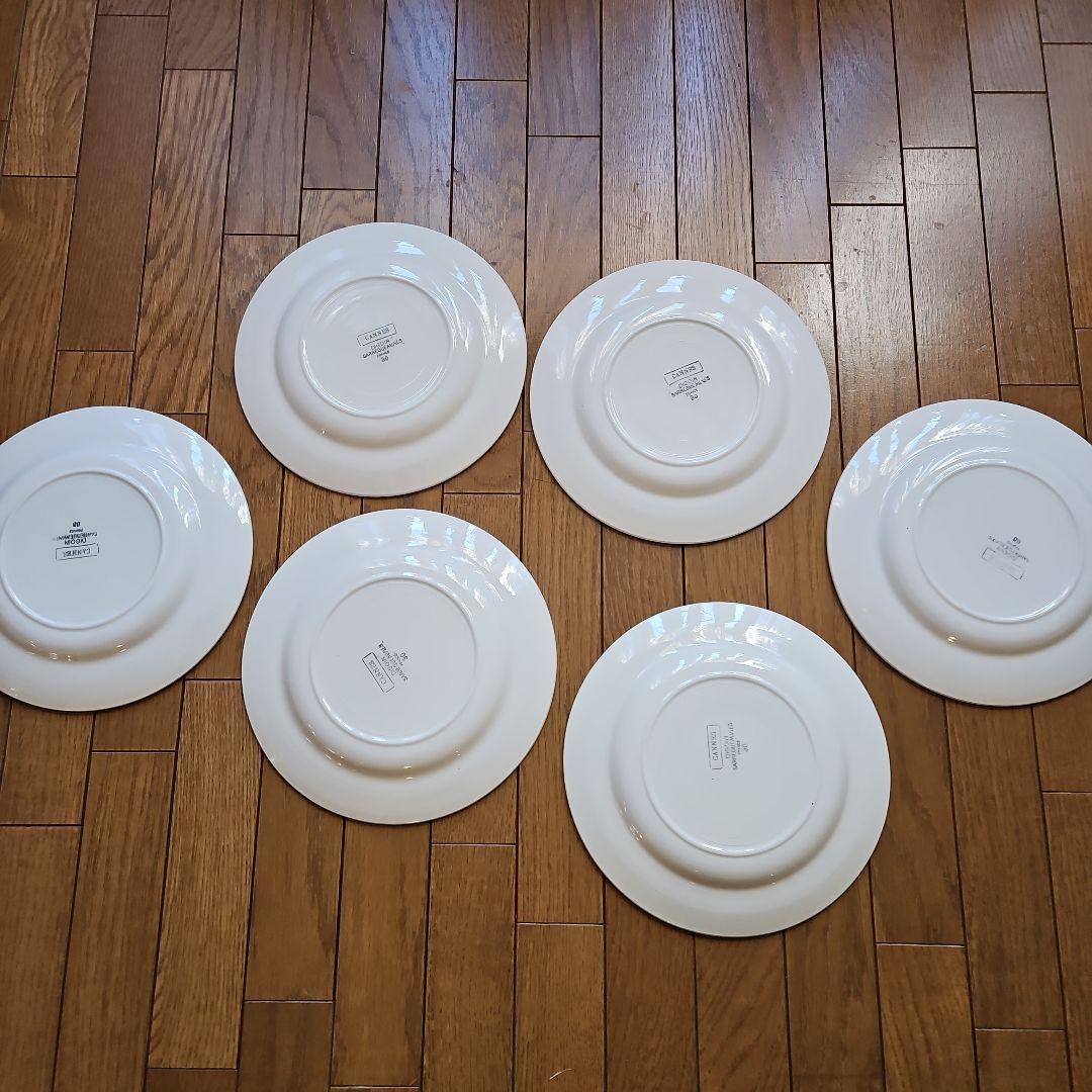 花柄プレート 6枚セット ディゴアン・サングミンヌ製 フランス蚤の市