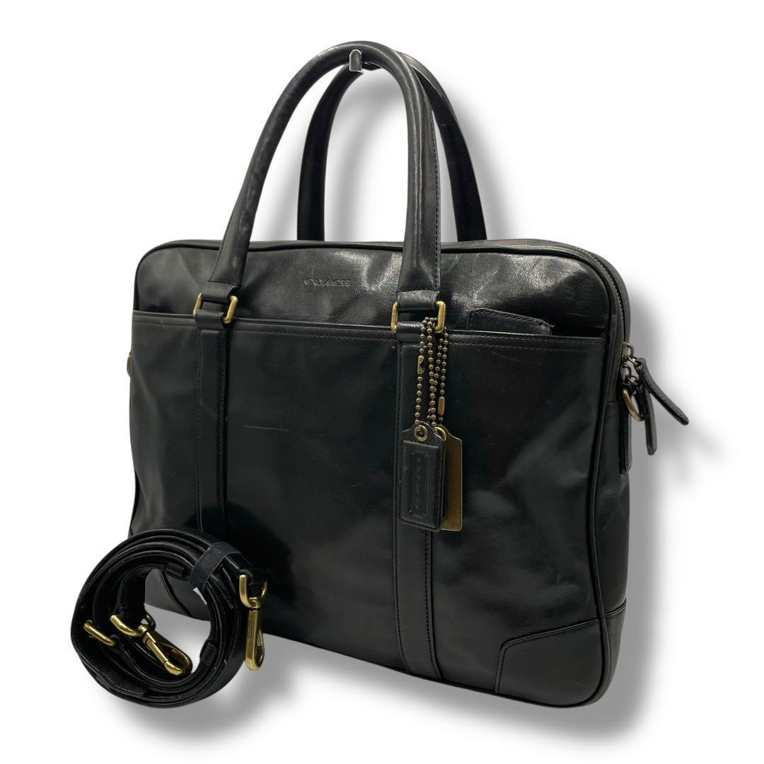 良品✨COACH コーチ ビジネスバッグ 2way ブリーカー オールレザー
