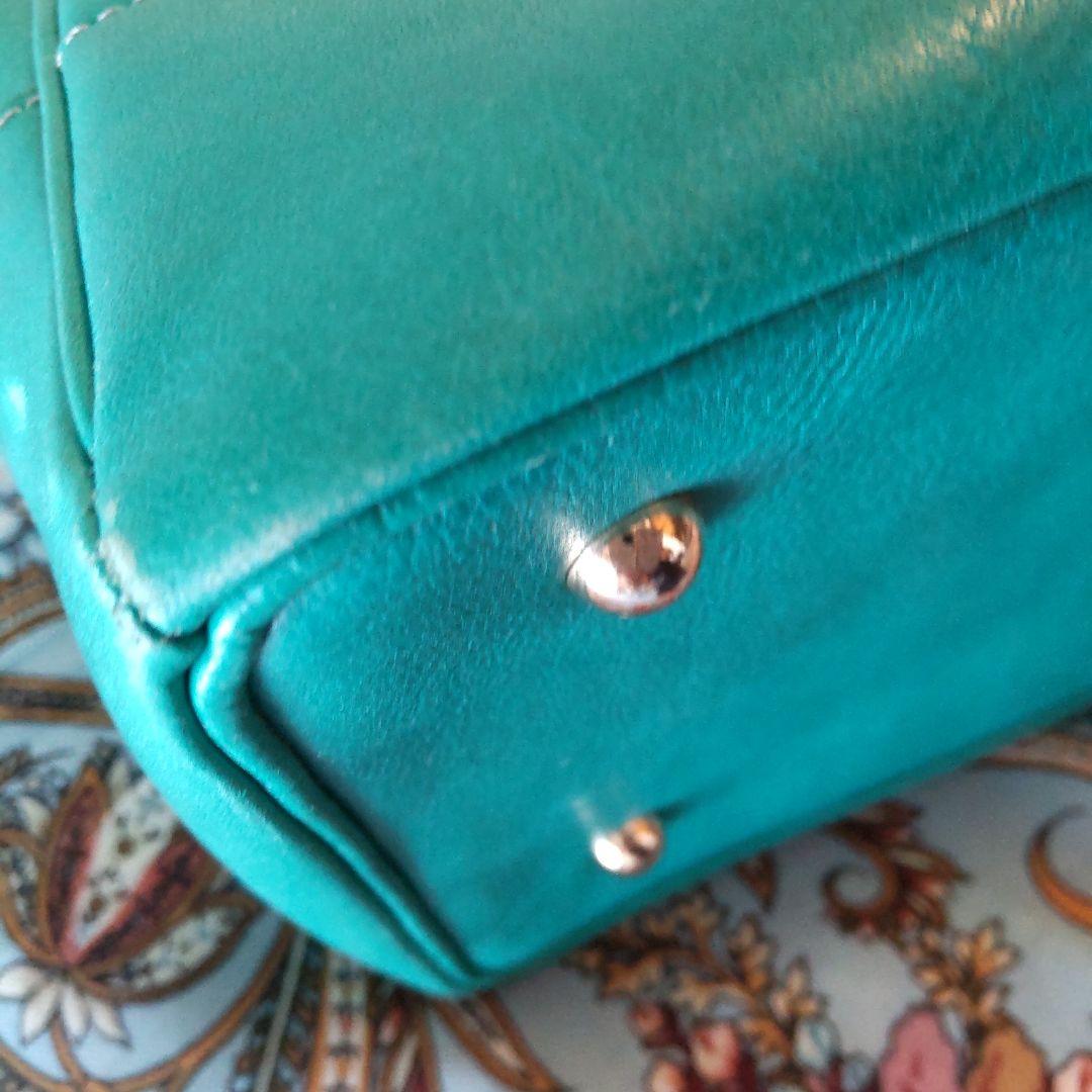 きーちゃん様専用 濱野皮革工藝 エメラルドグリーン トート - メルカリ