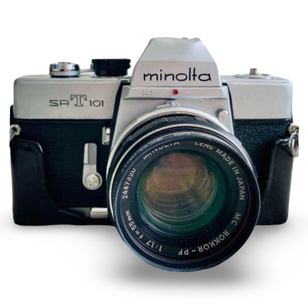 MINOLTA SRT101 フィルム カメラ 一眼 レンズ付 ミノルタ 現状品