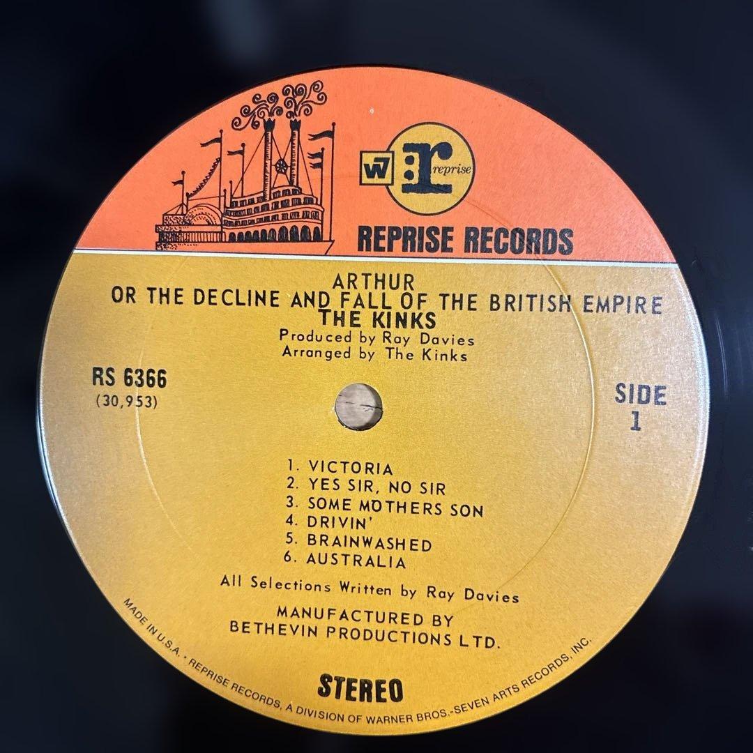 キンクス 名盤 レコード アーサー USオリジナル盤