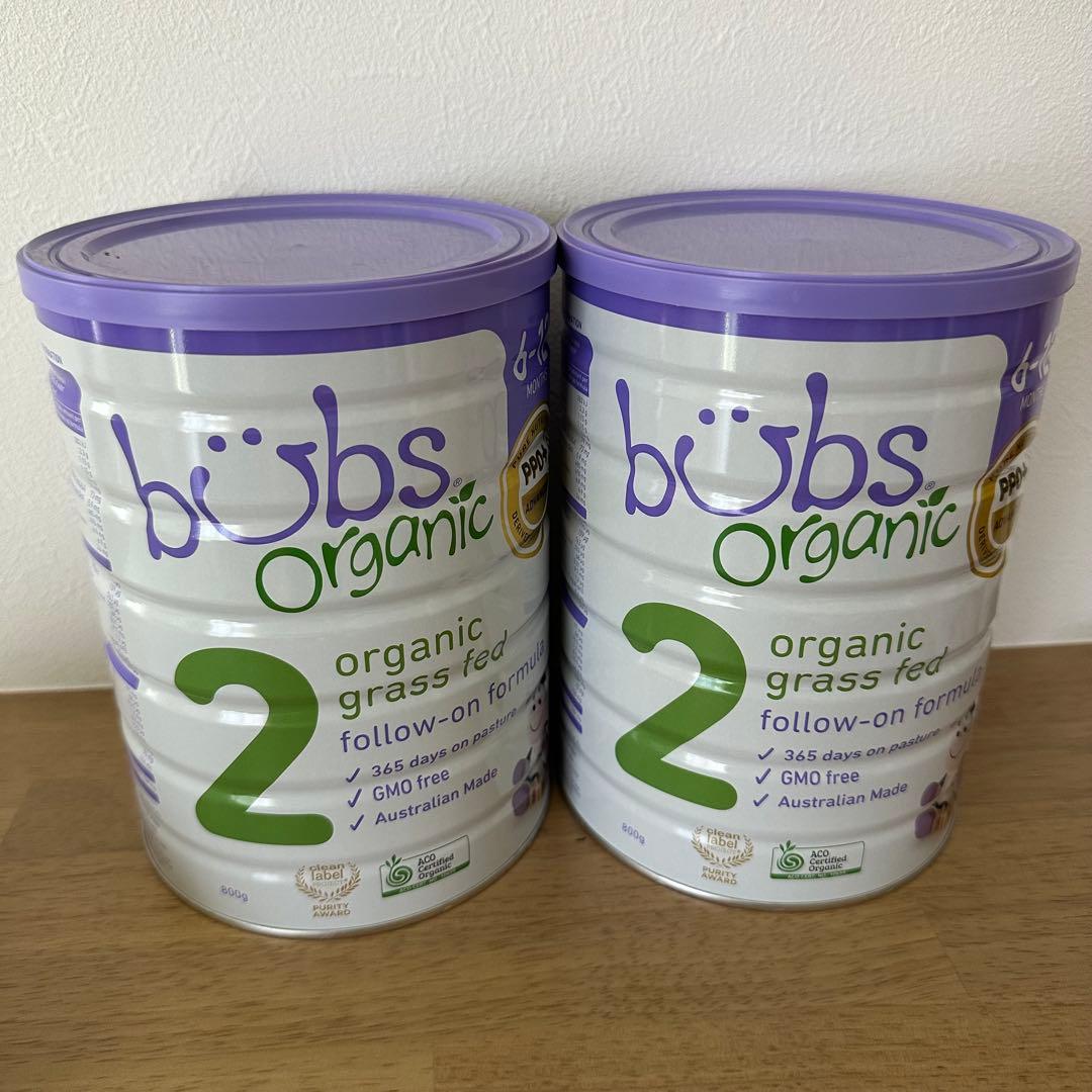 bubs organic 粉ミルク ステップ2 2缶セット バブスbubs organic 粉ミルク ステップ1 ステップ2 2缶セット Bubs