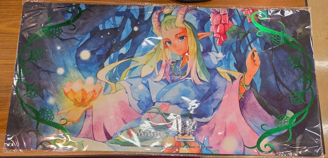 MTG 箔押し 上位賞 花を手入れする者 マジック大戦祭 プレイマット 未