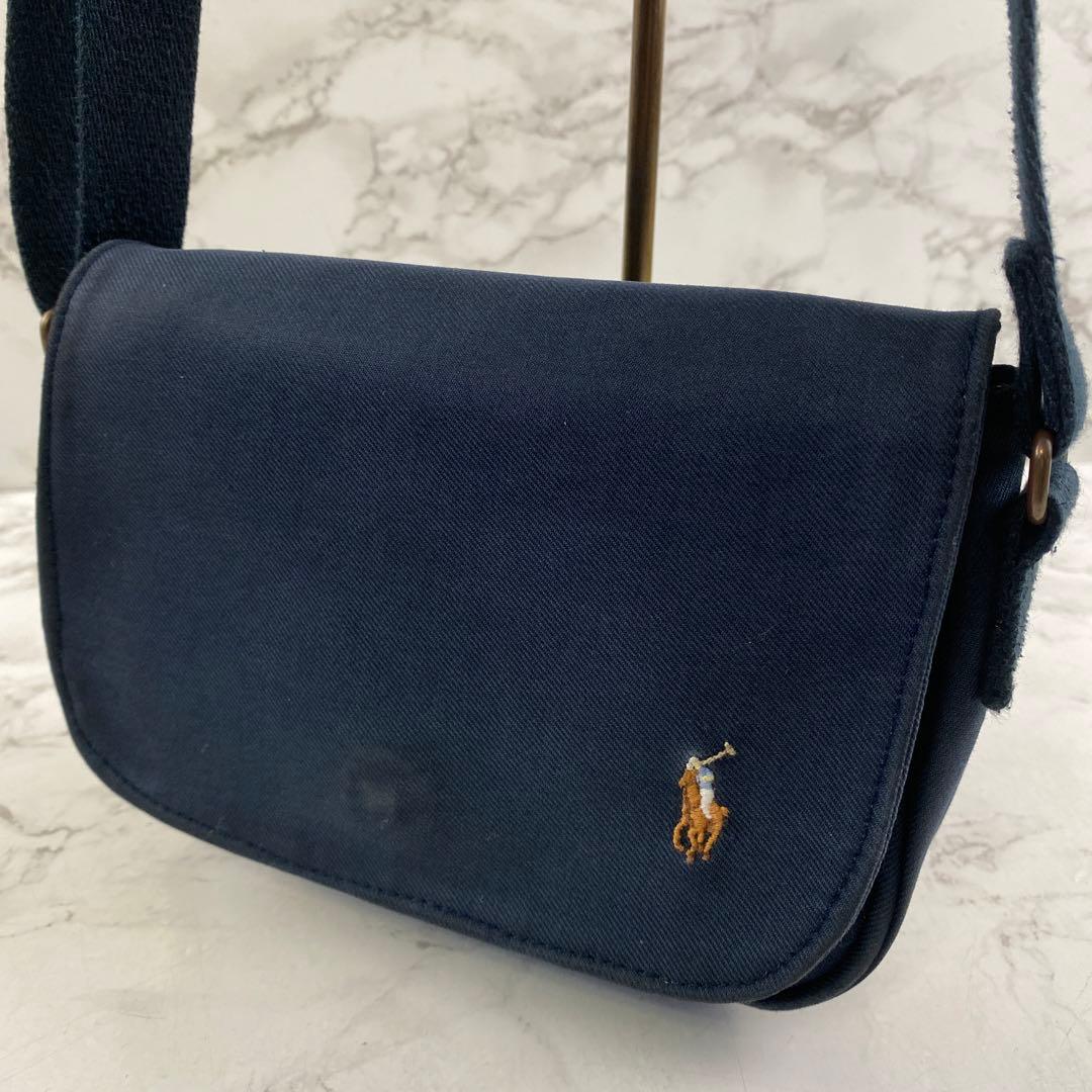 RALPH LAUREN ラルフローレン 帆布 キャンバス ミニショルダーバッグ