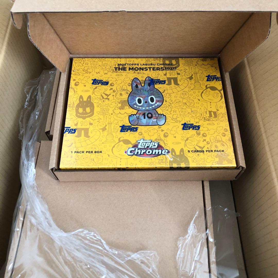 【新品未開封品】2025 ToppsLabubu 1box シュリンク付 5個 送料 無料ゲーム・おもちゃ・グッズ - 【新品未開封品】2025