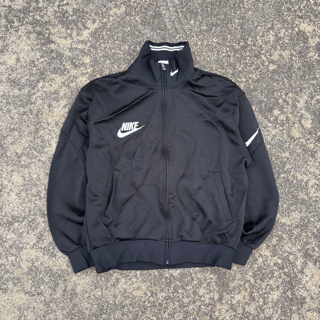 90s~ NIKE ナイキ トラックジャケット 刺繍ロゴ 銀タグ 短丈 - メルカリ