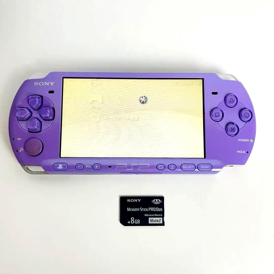 美品】PSP 3000 ライラック パープル 限定色 - メルカリ