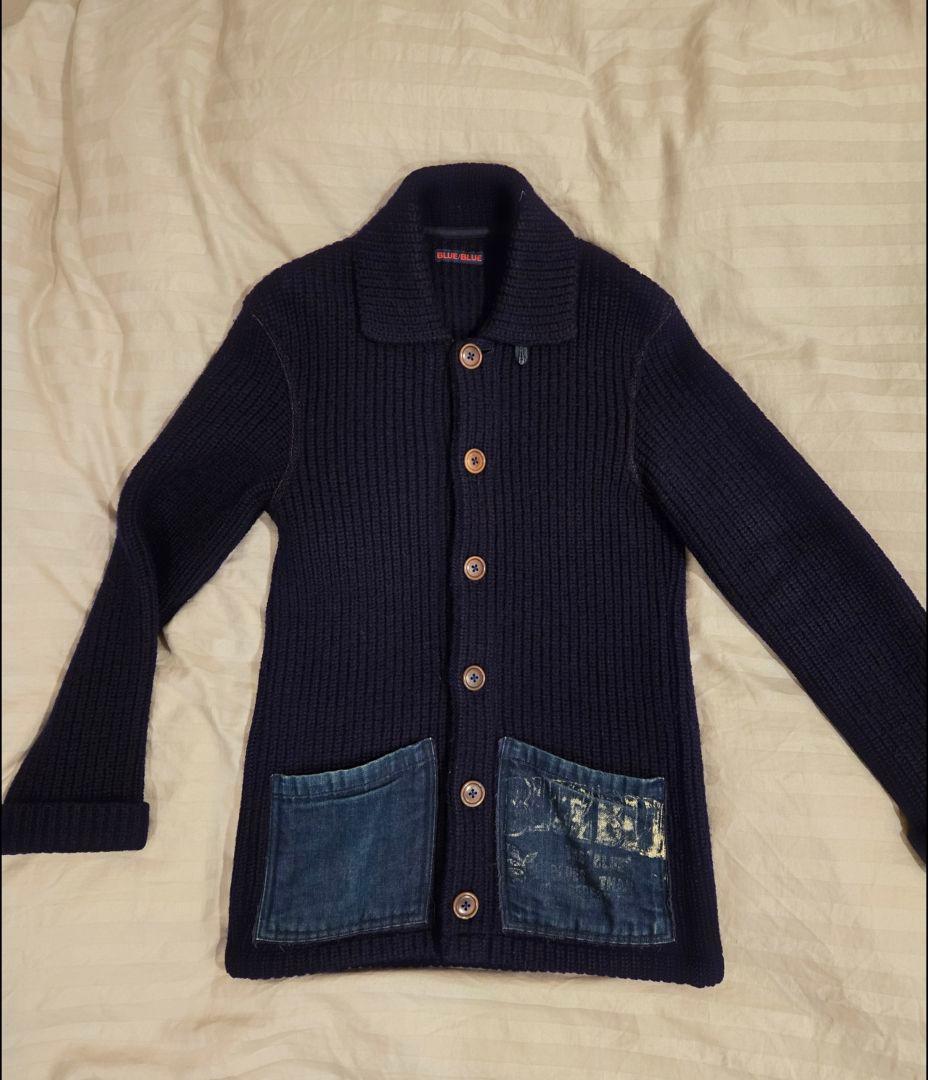 BLUE BLUE⭐圧縮ニットジャケット⭐ キムタク着 ラブジェネハリラン
