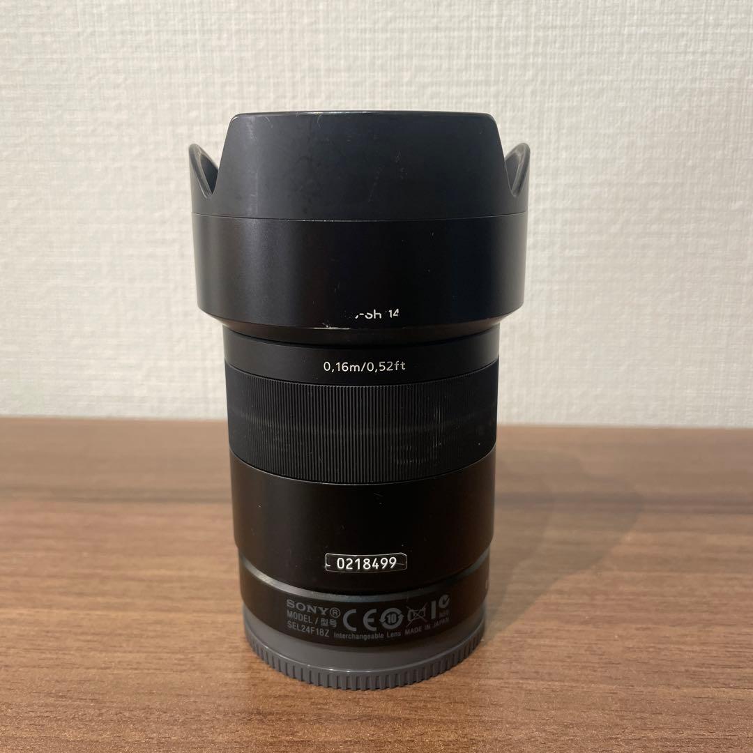 ソニー　1.8/24 レンズ カメラレンズ T* E 24mm F1.8 ZA APS-C用 Sonnar ブラック SEL24F18Z