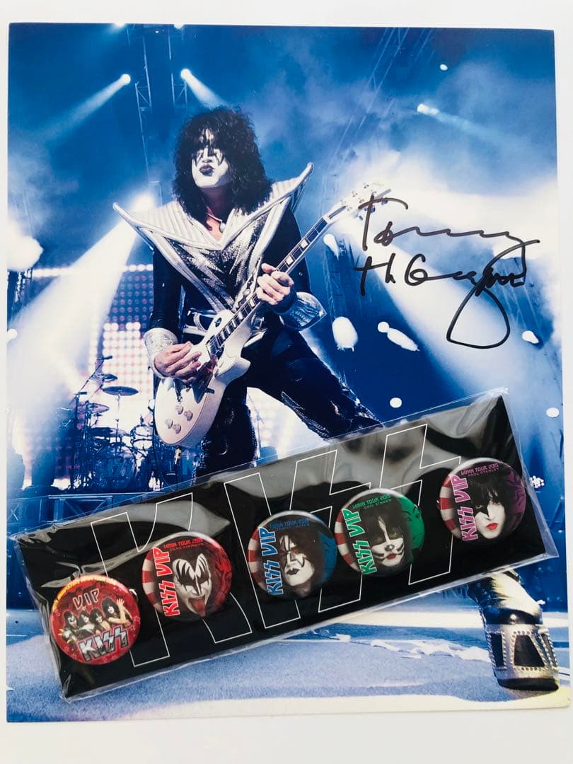 直筆サイン】KISS Tommy Thayer サイン入りフォト＋おまけ